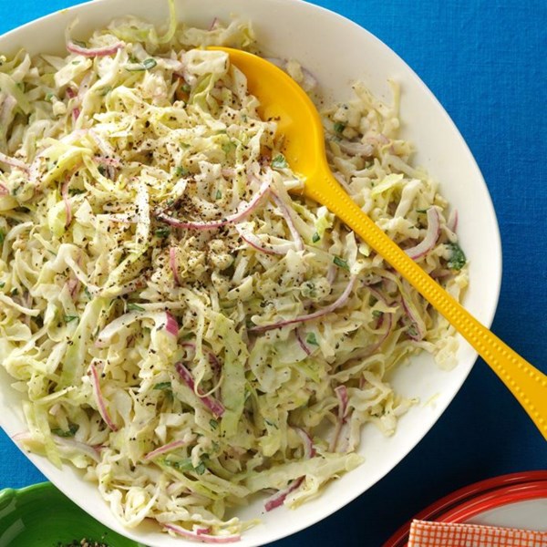 Cilantro blue cheese slaw