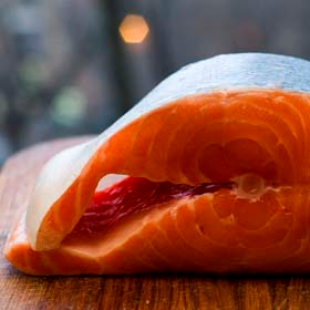 Cilantro cured salmon with coconut labne & Swedish blood bread