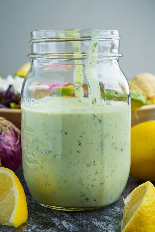 Cilantro lemon tahini dressing