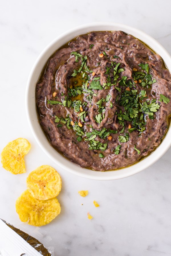 Cilantro-lime black bean dip