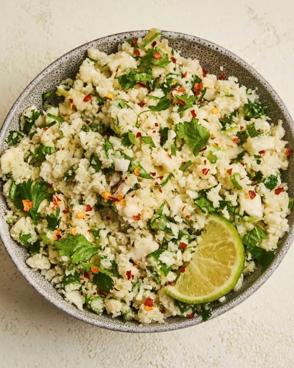 Cilantro lime cauliflower rice