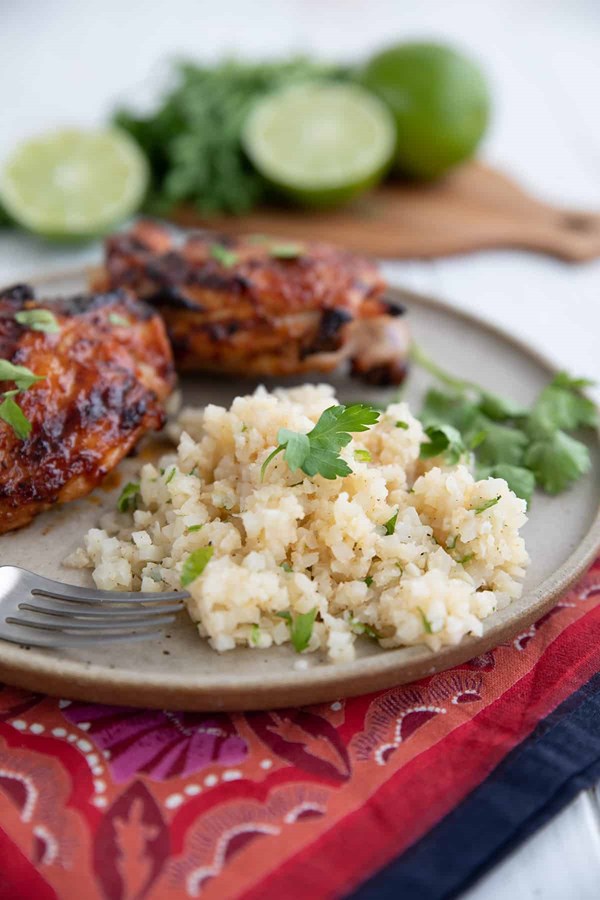 Cilantro-lime cauliflower rice