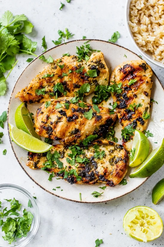 Cilantro lime chicken breast (grilled or air fryer)