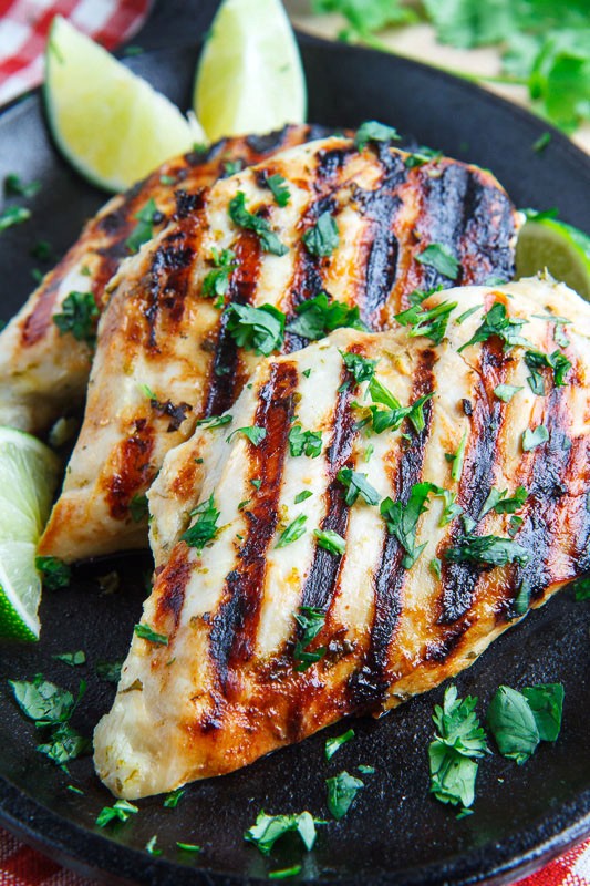 Cilantro lime grilled chicken