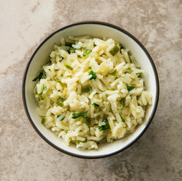 Cilantro rice pilaf with jalapeño