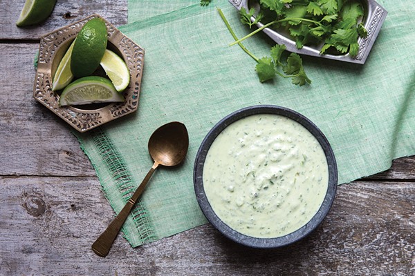 Cilantro yogurt chutney