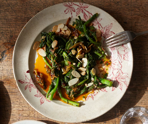 Cime di rapa, preserved lemon and chermoula