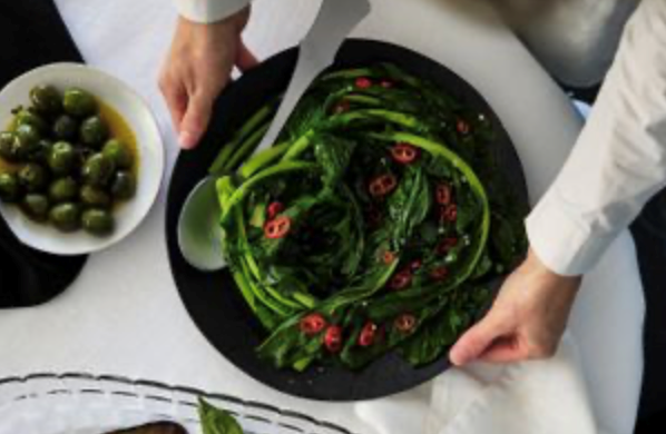 Cime di rapa with chilli