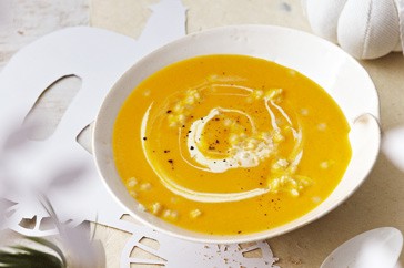 Cinderella pumpkin-carriage soup