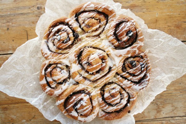 Cinnamon and chocolate hazelnut buns