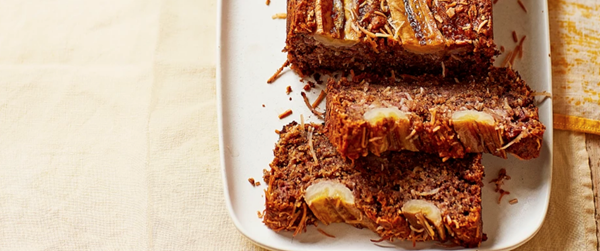 Cinnamon and coconut banana bread