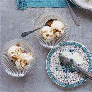 Cinnamon and ginger semifreddo