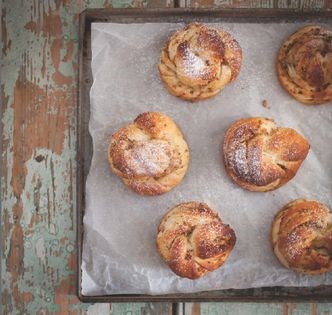 Cinnamon and hazelnut knots [Chris Young]