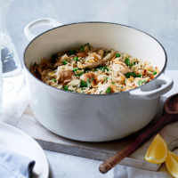 Cinnamon and lemon chicken pilaf