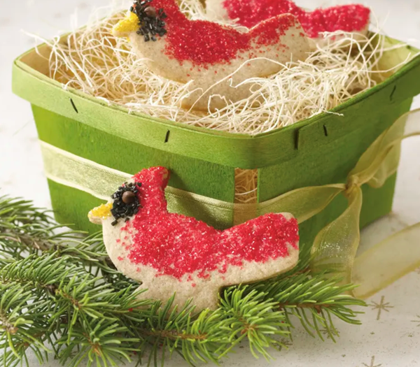 Cinnamon cardinal cookies