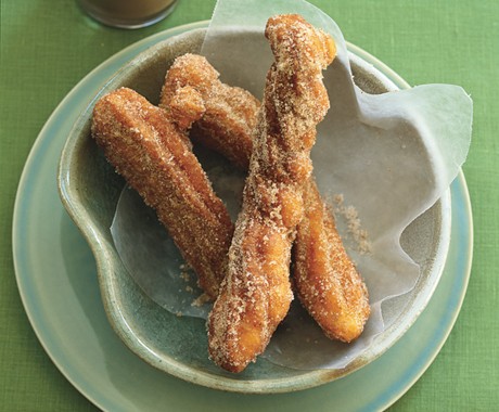 Cinnamon-dusted mini churros