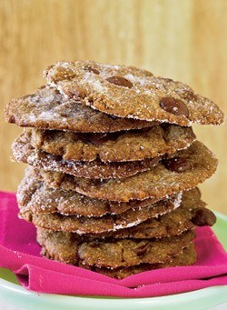Cinnamon-espresso chocolate chip cookies