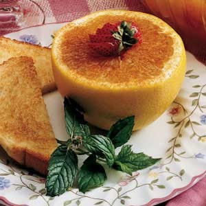 Cinnamon-honey grapefruit