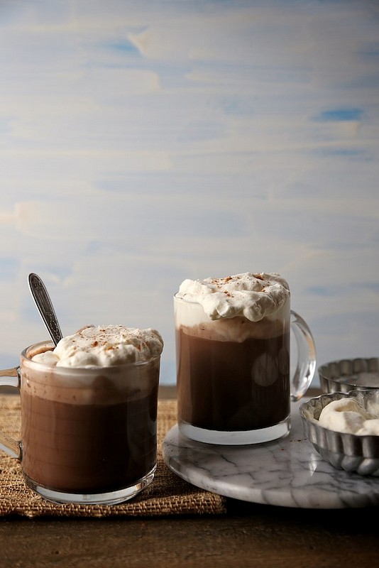 Cinnamon infused hot chocolate