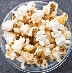 Cinnamon-malt popcorn