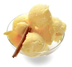 Cinnamon-orange sorbet