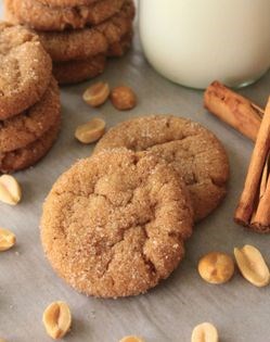 Cinnamon peanut butter cookies