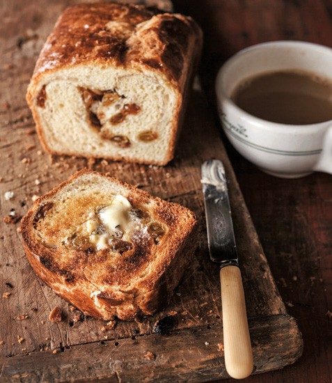 Cinnamon-raisin bread