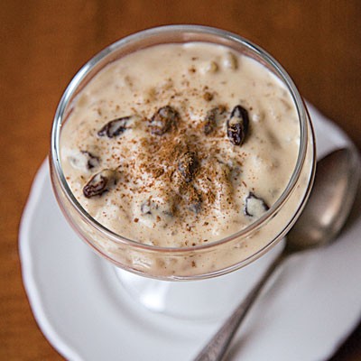 Cinnamon rice pudding 