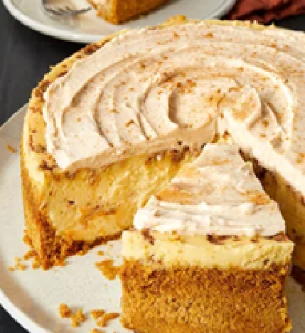 Cinnamon roll cheesecake
