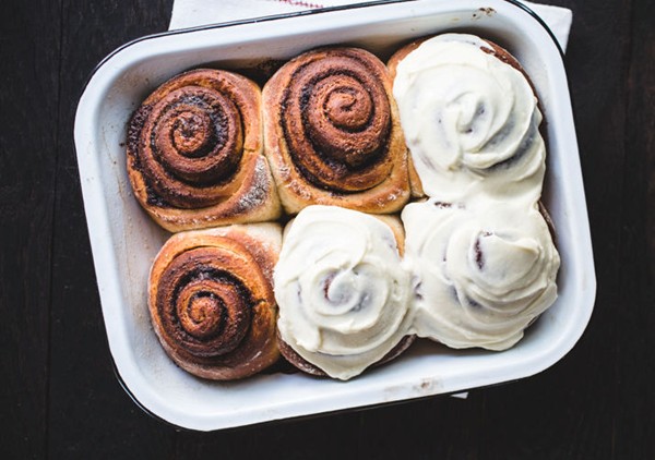 Cinnamon rolls with cream cheese frosting