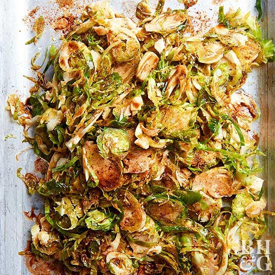 Cinnamon-spiced Brussels sprouts