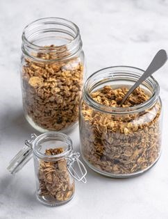 Cinnamon-spiced house granola