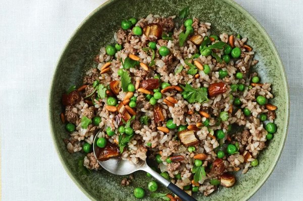 Cinnamon-spiced lamb rice