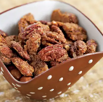 Cinnamon-spiced nuts