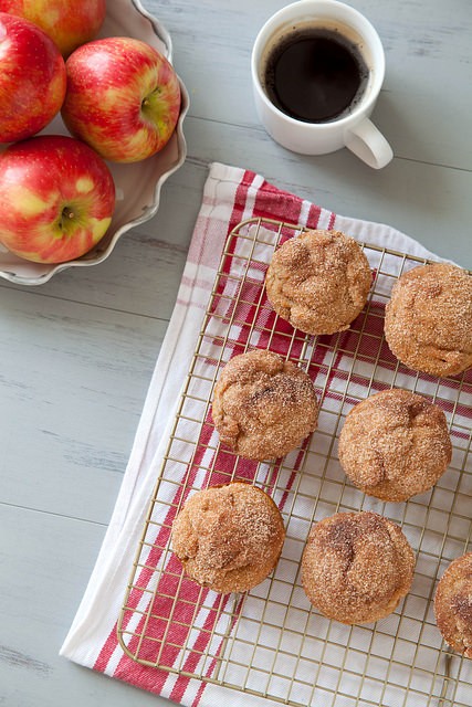 Cinnamon sugar apple doughnut muffins