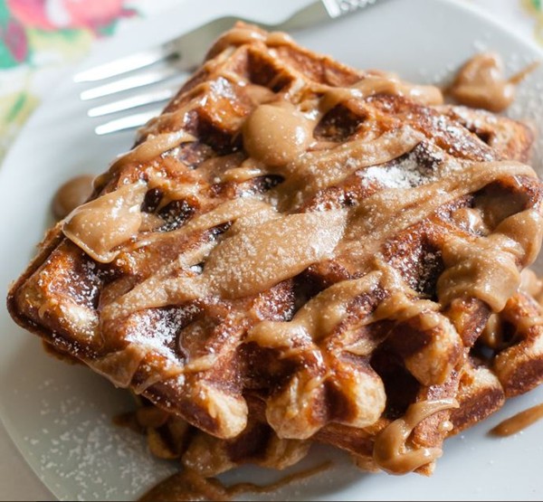 Cinnamon sugar buttermilk waffles 