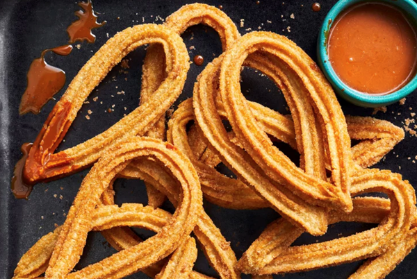 Cinnamon-sugar churros with cajeta