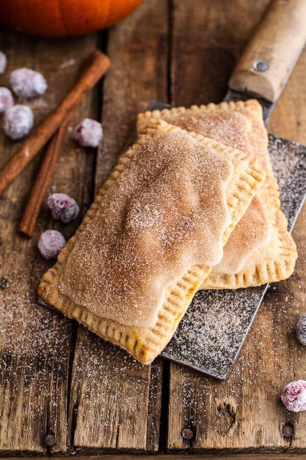 Cinnamon sugar Nutella swirled pumpkin pie Pop-Tarts