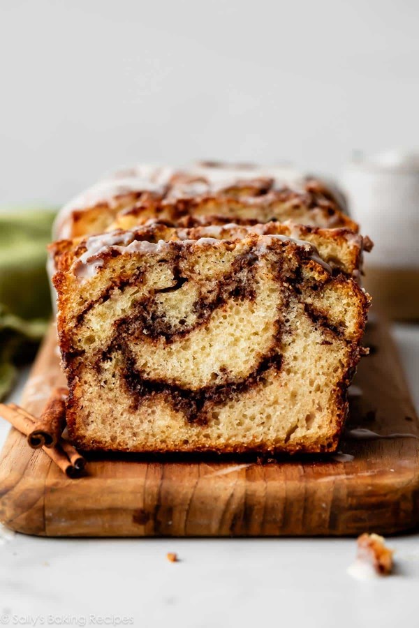 Cinnamon swirl quick bread