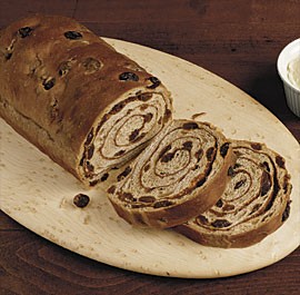 Cinnamon-swirl raisin bread