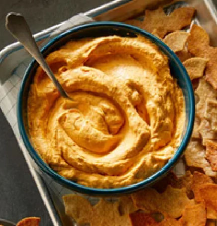 Cinnamon tortilla chips & pumpkin fluff