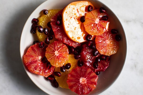 Citrus and persimmon salad