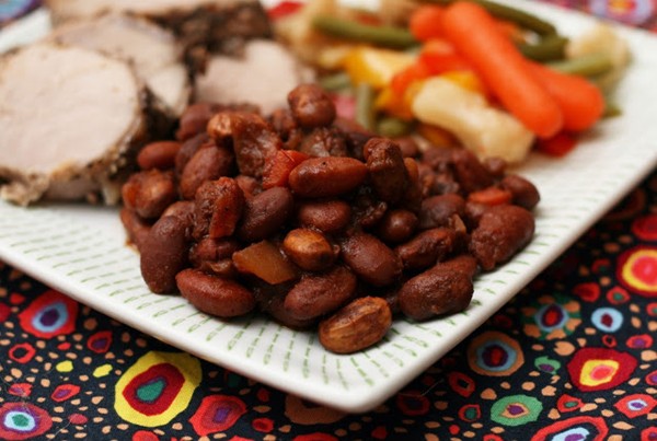 Citrus and smoke Roman beans