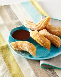 Citrus-and-spice churros with mocha sauce