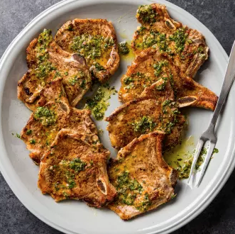 Citrus-and-spice pork chops