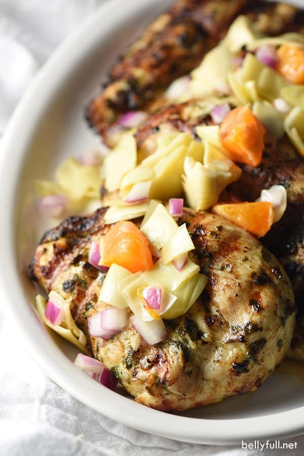 Citrus-artichoke salsa