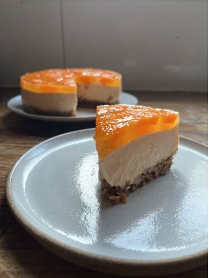 Citrus baked cheesecake