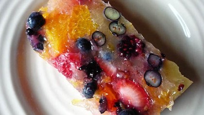 Citrus-berry terrine