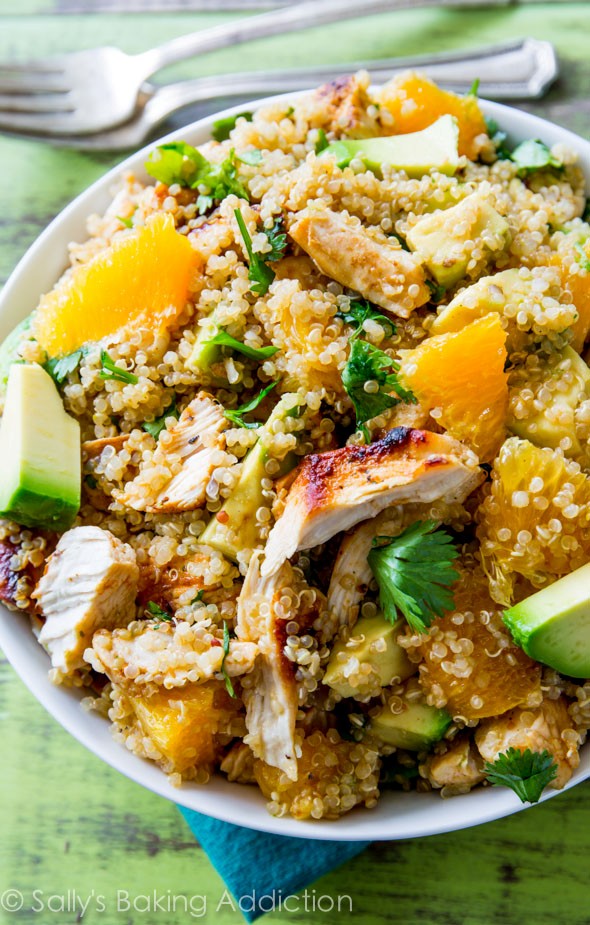 Citrus chicken quinoa salad