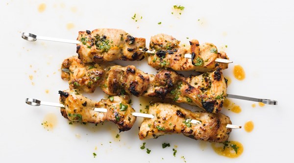 Citrus-cilantro chicken skewers